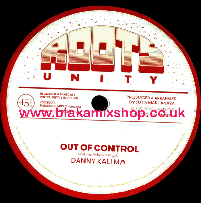 7" Out Of Control/Version DANNY KALIMA