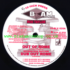 10" Out Of Rome/Ibo Warrior- ROD TAYLOR/MIXMAN