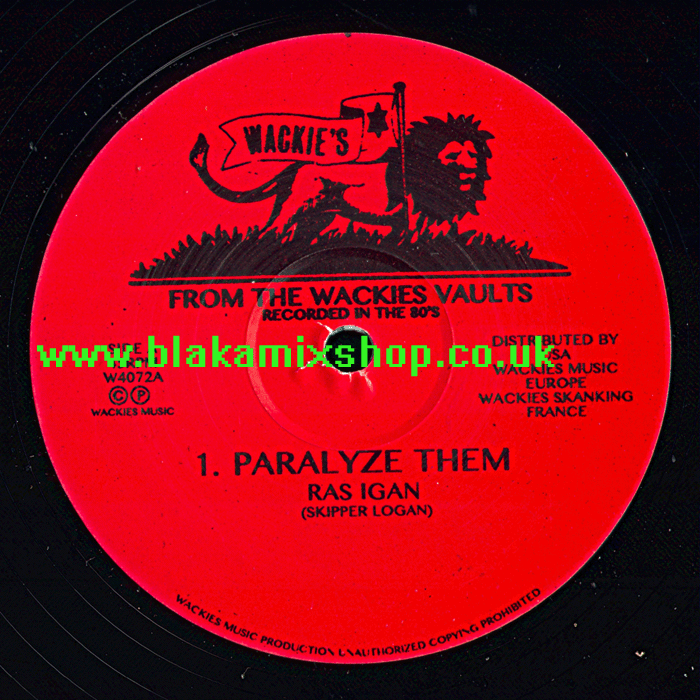 12" Paralyze Them/Dubwise RAS IGAN