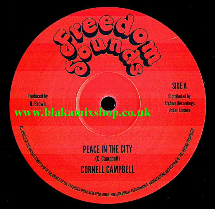 12" Peace In The City/Version CORNELL CAMPBELL
