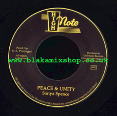 7" Peace & Unity/Version SONYA SPENCE