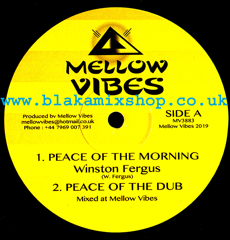 12" Peace Of The Morning/Nyahbinghi Drums- WINSTON FERGUS/MURRAY