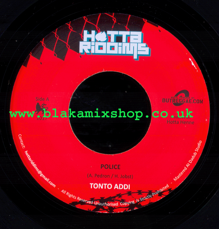 7" Police/Shenberg Dub TONTO ADDIS