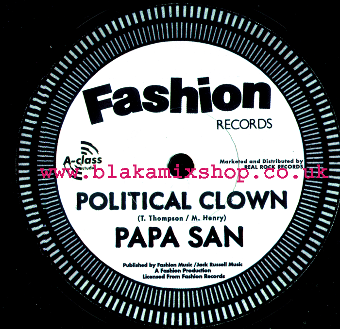 7" Political Clown/Dub PAPA SAN/THE A-CLASS CREW