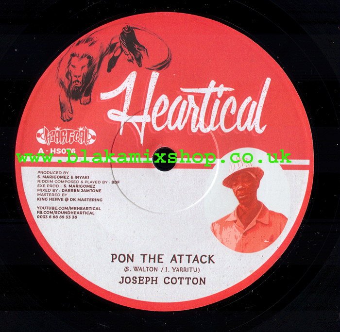7" Pon The Attack/Dub A Lisa- JOSEPH COTTON/B.D.F.
