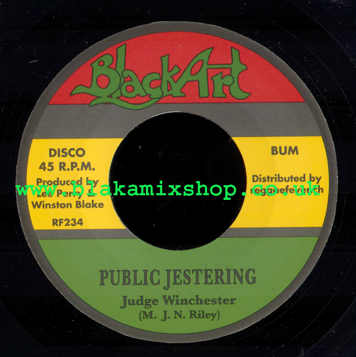 7" Public Jestering/Darkness On The City JUDGE WINCHESTER