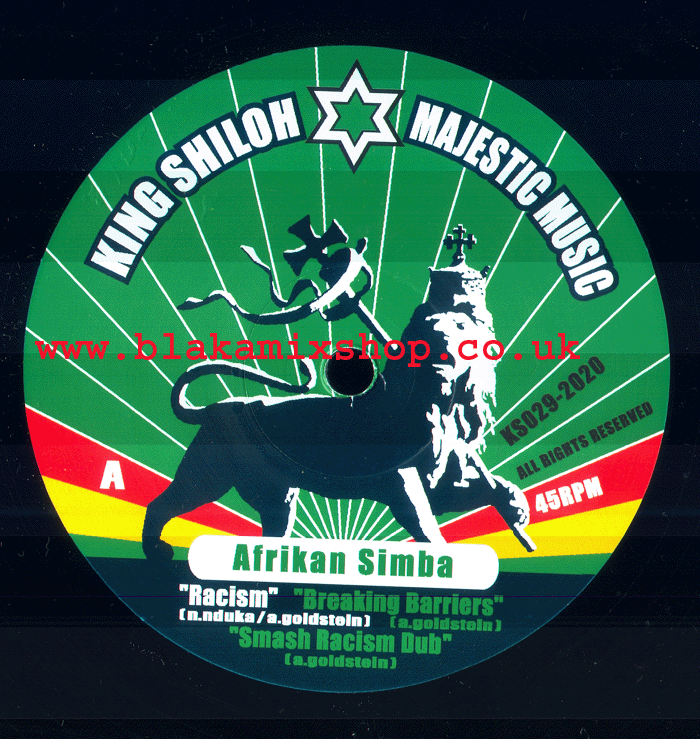 12" Racism/Have No Fear AFRIKAN SIMBA/DUB CREATOR