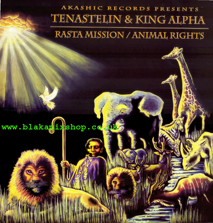 12" Rasta Mission/Animal Rights TENASTELIN & KING ALPHA