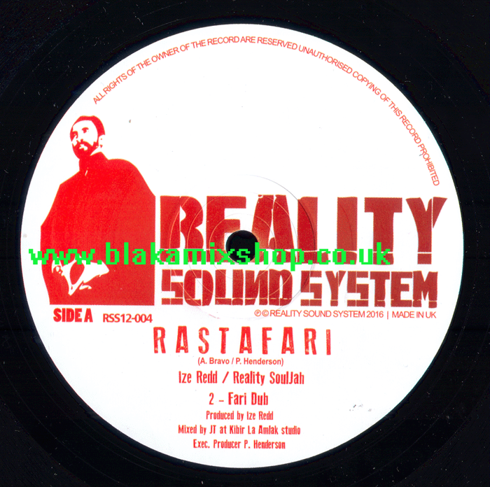 12" Rastafari EP IZE REDD/REALITY SOULJAH