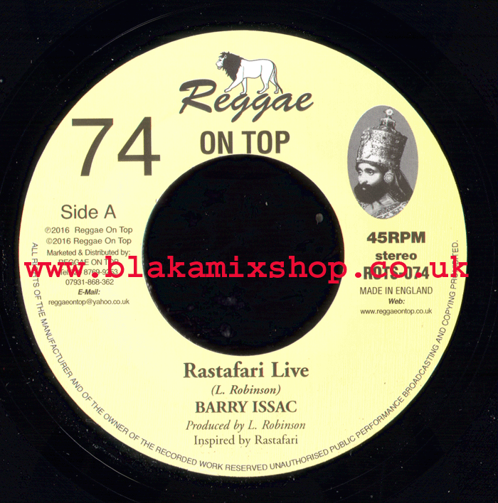 7" Rastafari Live/Dub BARRY ISSAC