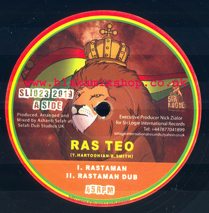 10" Rastaman/Majestic Theme RAS TEO/MANANA HORNS