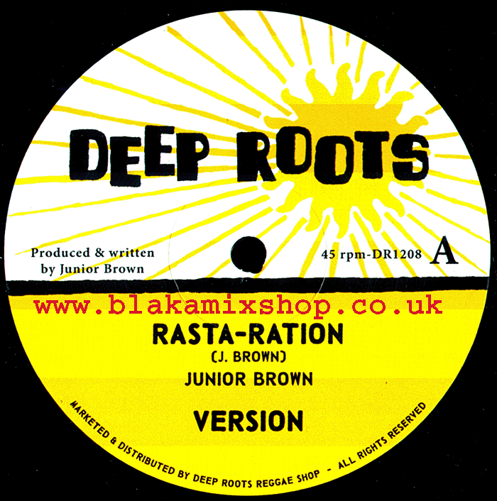 12" Rasta-Ration/Keep A Clean Heart JUNIOR BROWN