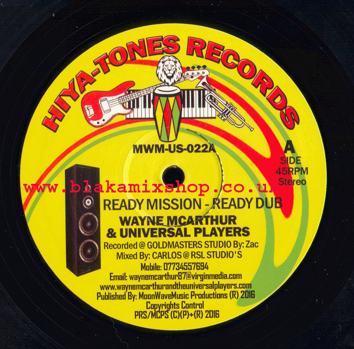 10" Ready Mission/Dubwise WAYNE MCARTHUR