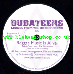 7" Reggae Music Is Alive/Alive Dub - TENNA STAR meets THE DUBATE
