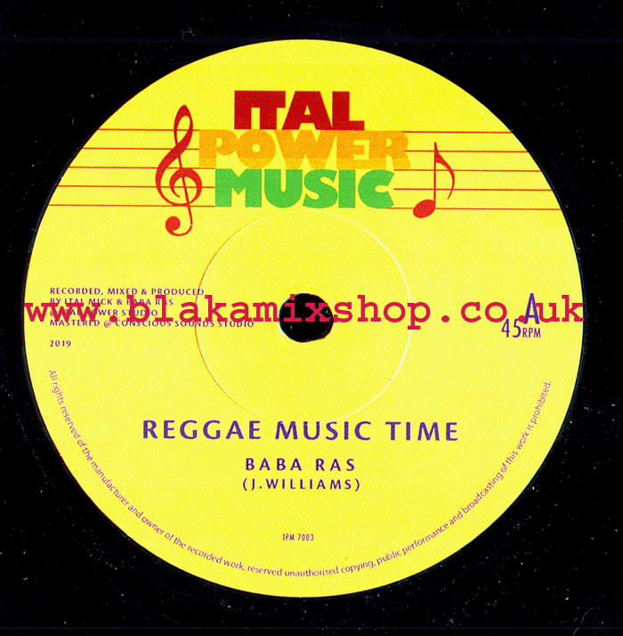 7" Reggae Music Time/Version BABA RAS