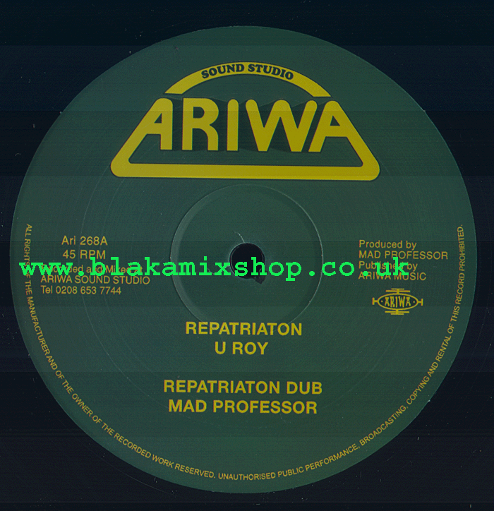 12" Repatriation/Teacher- U ROY