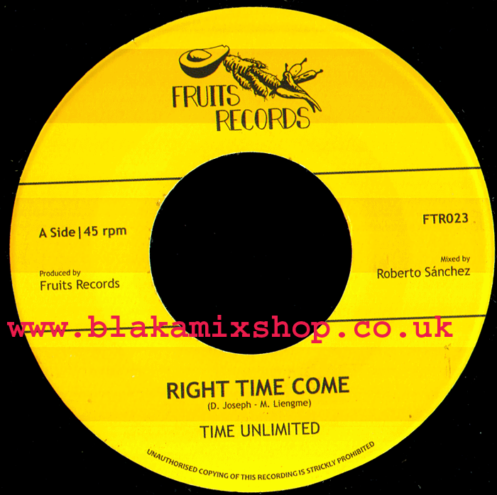 7" Right Time Come/Version- TIME UNLIMITED