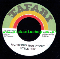 7" Righteous Man 2nd Cut/Version LITTLE ROY