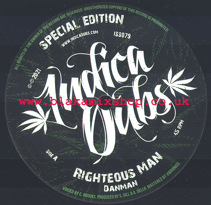 10" Righteous Man/Dubplate Mix DANMAN