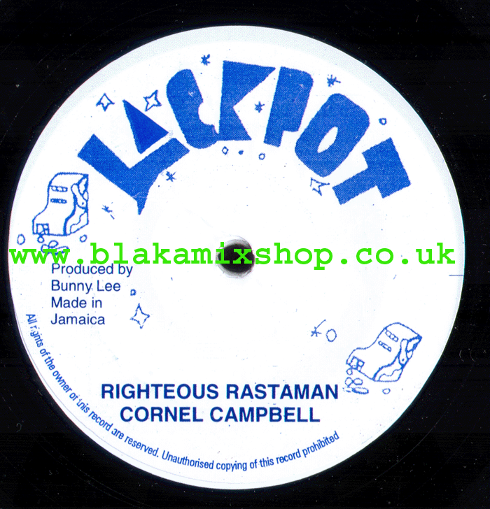 7" Righteous Rastaman/Version CORNEL CAMPBELL/KING TUBBYS & TH
