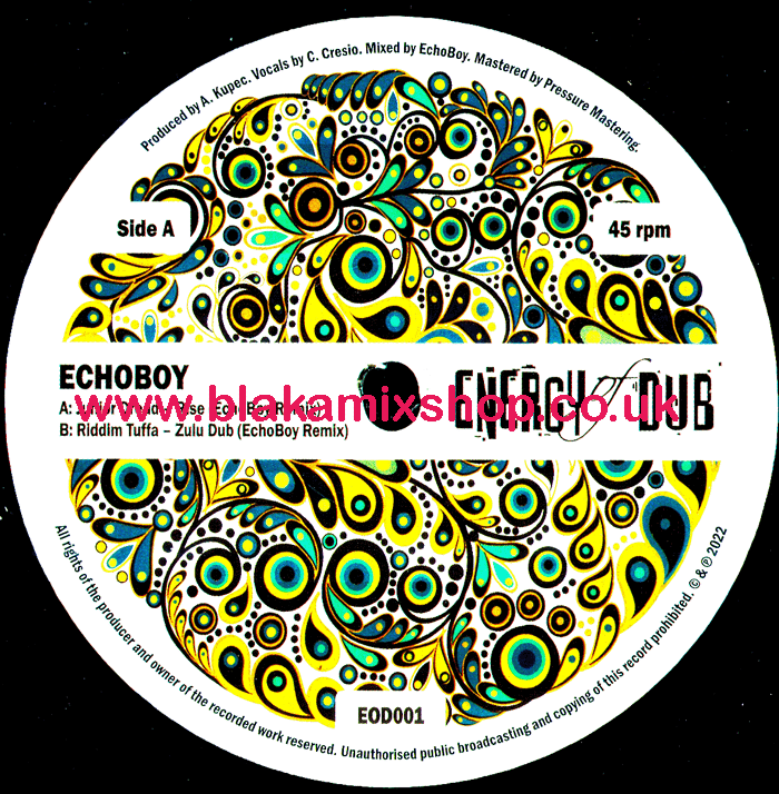 12" Rise [Echoboy Rmx]/Zulu Dub [Echoboy Rmx] JUNIOR DREAD/RID