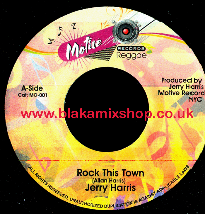 7" Rock This Town/Version JERRY HARRIS
