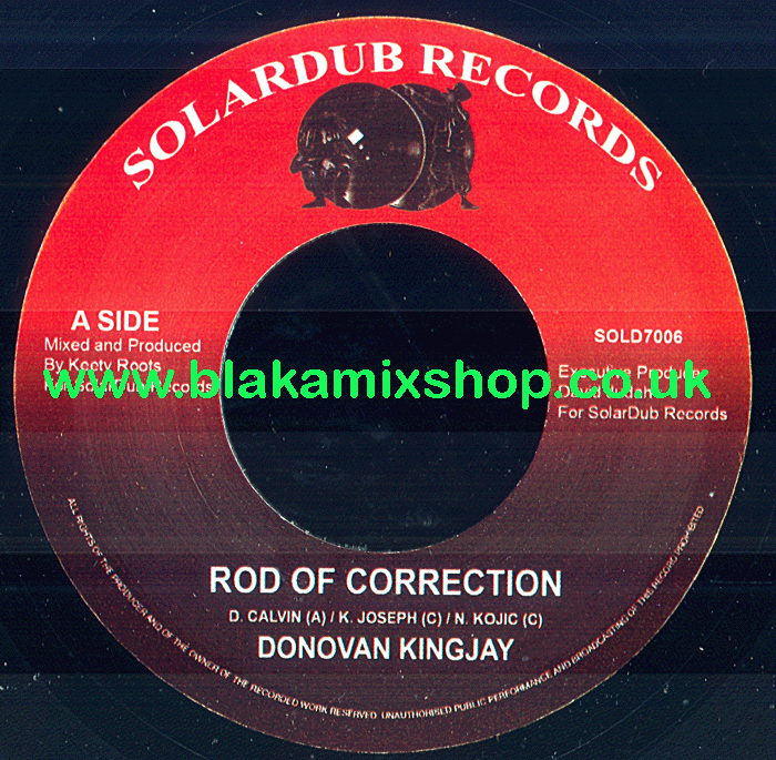 7" Rod Of Correction/Dub DONOVAN KINGJAY
