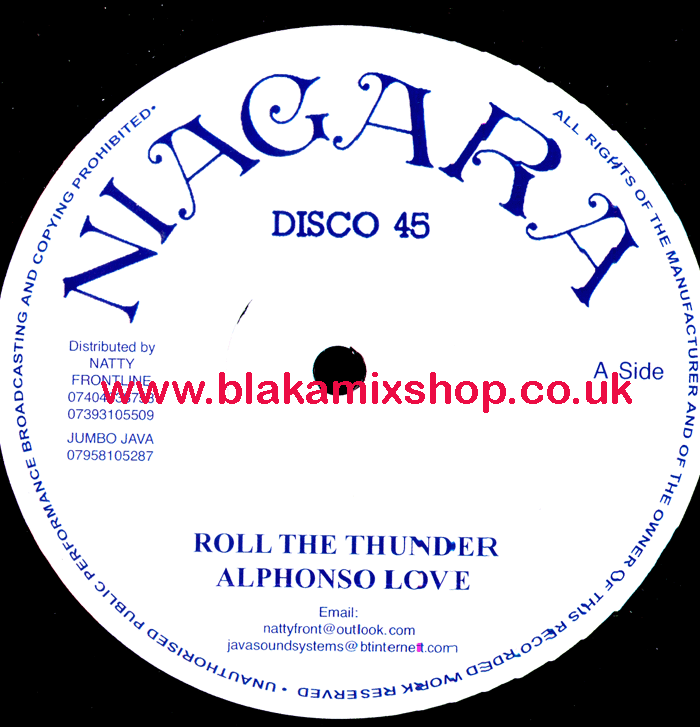 12" Roll The Thunder/Hyde Park Dub ALPHONSO LOVE