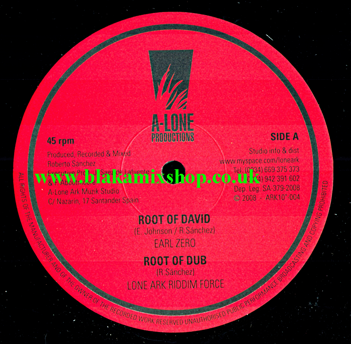 10" Root Of David/Spring Soon Come- EARL ZERO/BEN JAMMIN