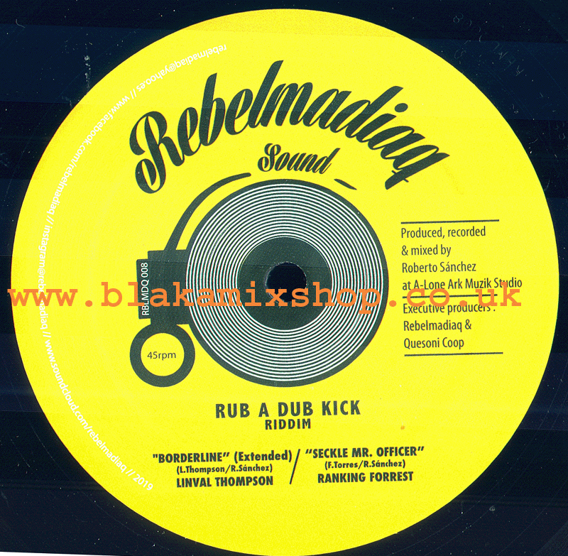 12" Rub A Dub Kick Riddim EP LINVAL THOMPSON/RANKING FORREST/R