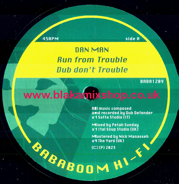 12" Run From Trouble [4 Mixes] DAN MAN/ROOTS DEFENDER HORNS