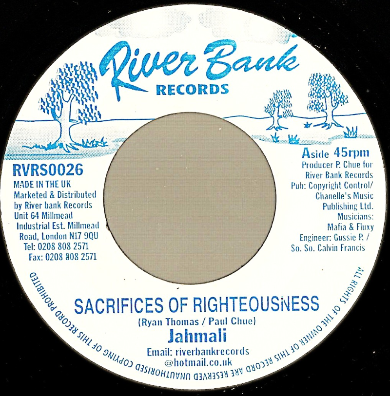 7" Sacrifices Of Righteousness/Version JAH MALI