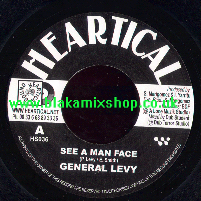 7" See A Man Face/Dub GENERAL LEVY