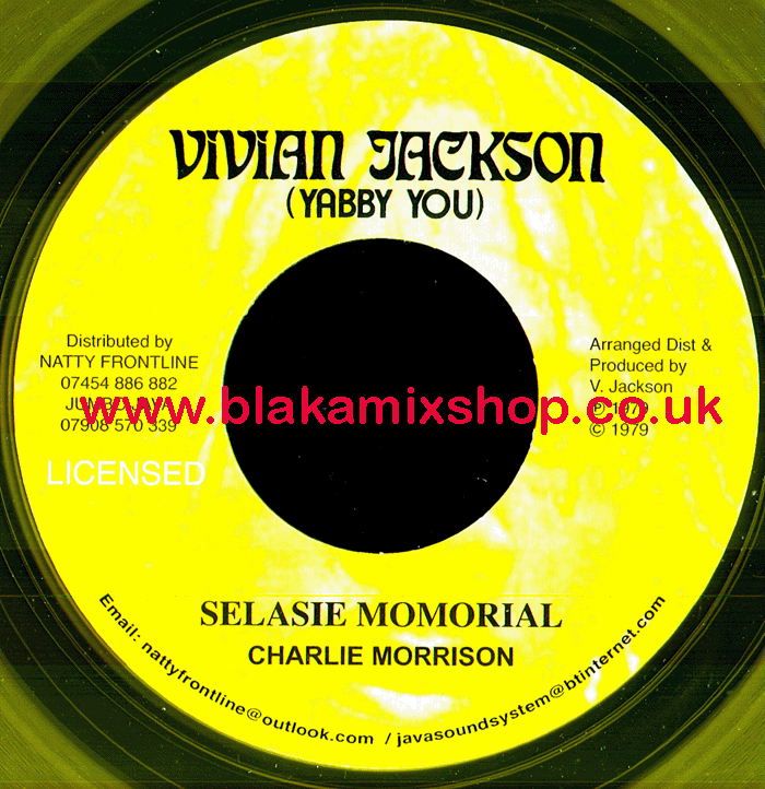 7" Selasie Momorial/Selasie Dub Plate Mix CHARLIE MORRISON