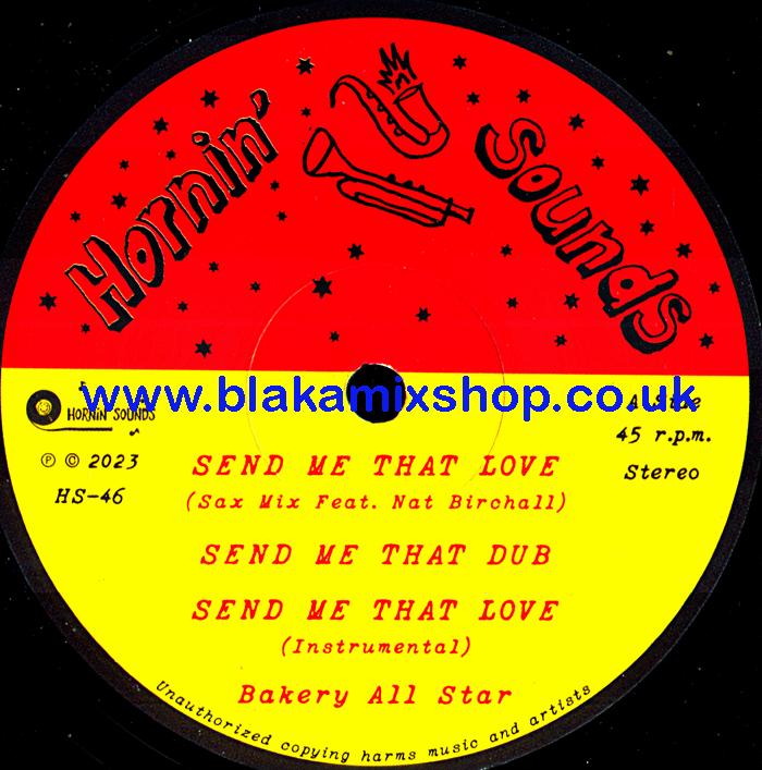 12" Send Me That Love/Send Me That Love [Rocker Take] BAKERY A