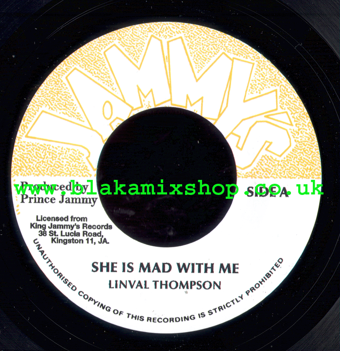 7" She Is Mad With Me/Version LINVAL THOMPSON