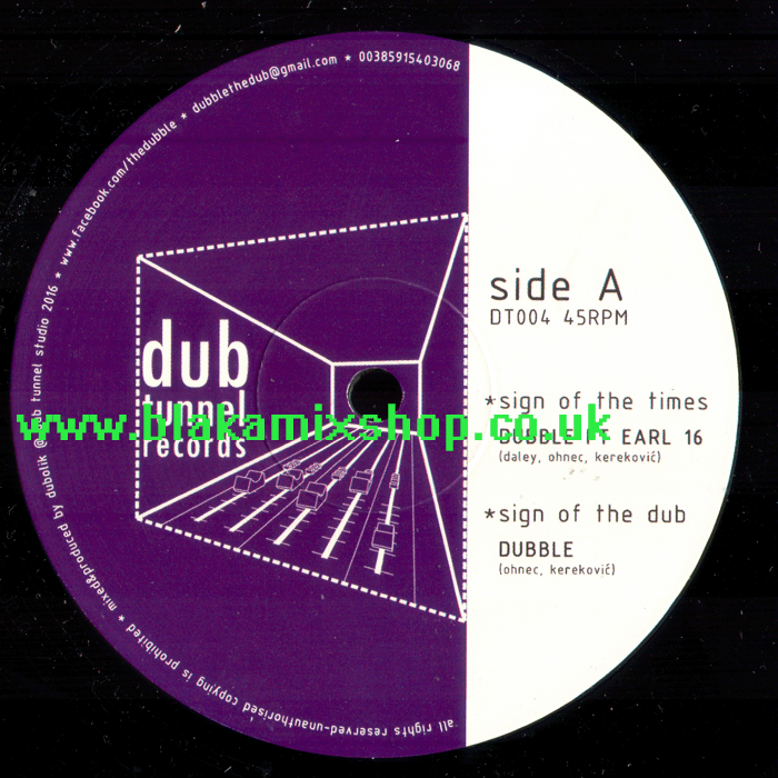 10" Sign Of The Times/Hurachi- DUBBLE feat EARL 16