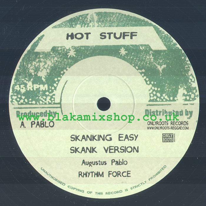 10" Skanking Easy/Down Town Rock AUGUSTUS PABLO/YOUTH DILLINGE