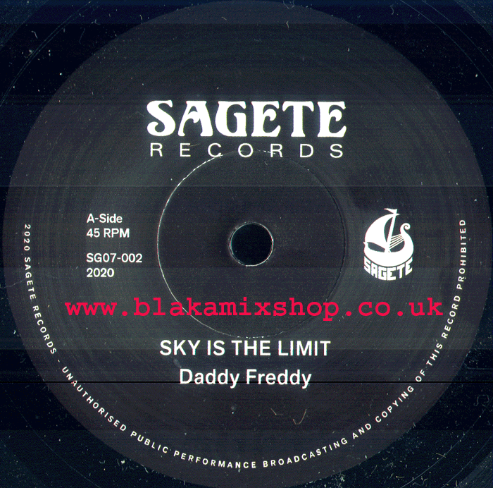 7" Sky Is The Limit/Dub DADDY FREDDY