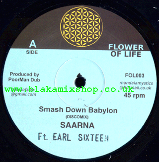 10" Smash Down Babylon/The Time Is Now - SAARNA ft EARL SIXTEEN/