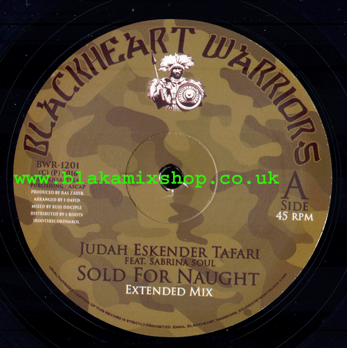 10" Sold For Naught [3 Mixes]- JUDAH ESKENDER TAFARI/I-DAVID