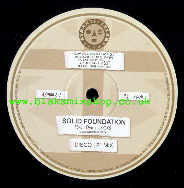 12" Solid Foundation/Melodica Version- ASHANTI SELAH ft DAN I LO