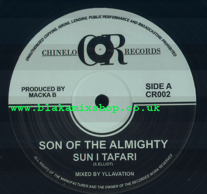 12" Son Of The Almighty/Bad To Your Own SUN I TAFARI/MACKA B