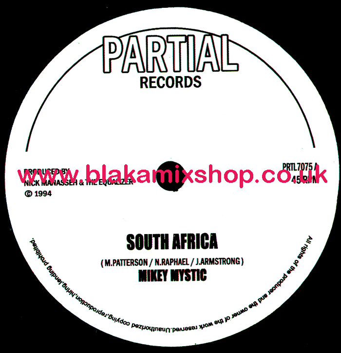 7" South Africa/South Africa Dub MIKEY MYSTIC/MANASSEH meets T