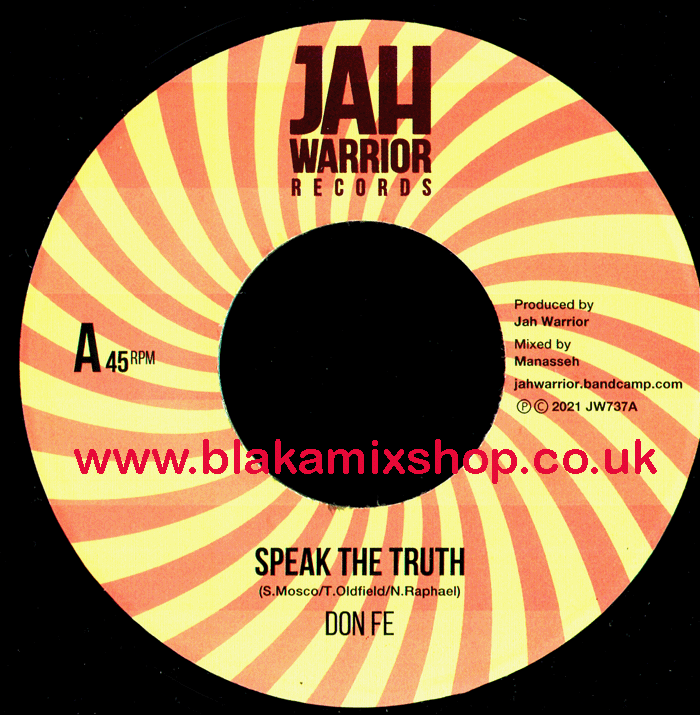7" Speak The Truth/Dub DON FE