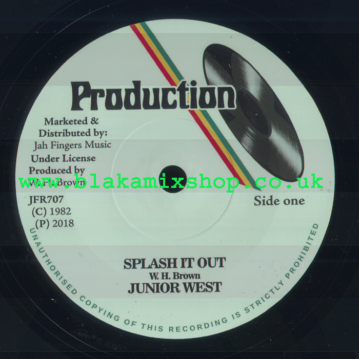 7" Splash It Out/Version JUNIOR WEST