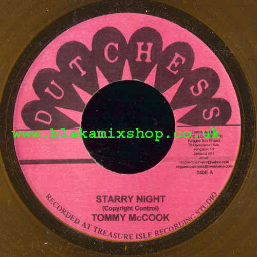 7" Starry Night/Folk Song - TOMMY MCCOOK/TONY & DENNIS