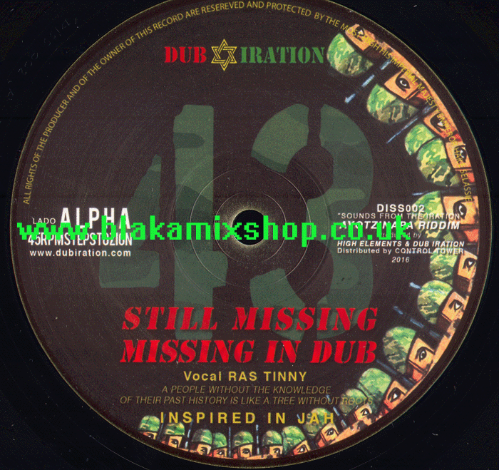 10" Still Missing/Still Forward RAS TINNY/ADDIS PABLO