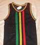 VST Striped, Red , Gold & Green - VEST - XX/Large Vest