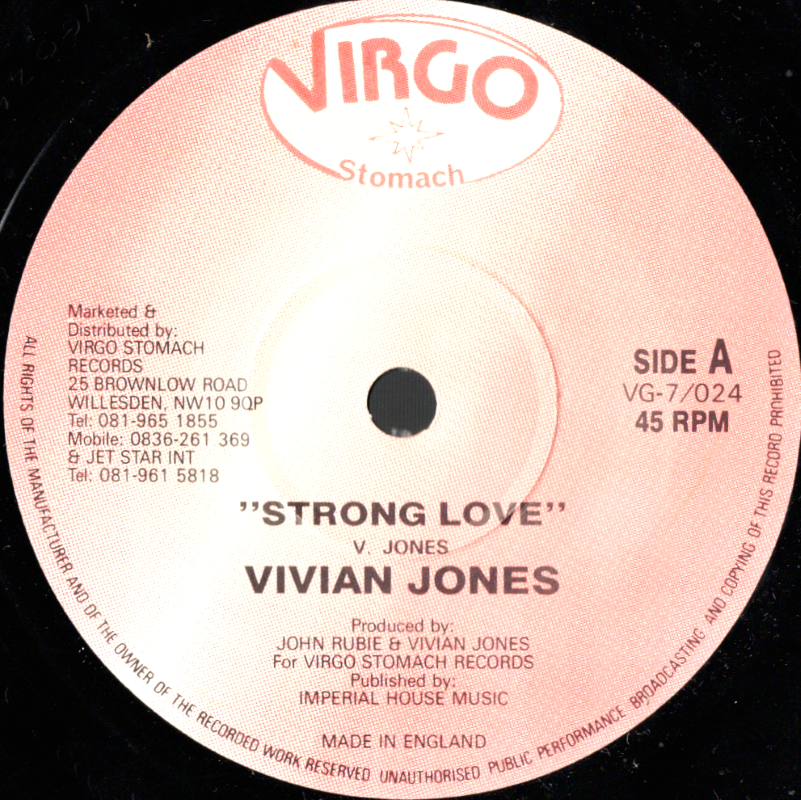 7" Strong Love/Version- VIVIAN JONES